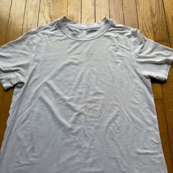 Lululemon Size 4 White Pima Cotton All Yours Short Sleeve Crewneck T-Shirt Top - Picture 4 of 14
